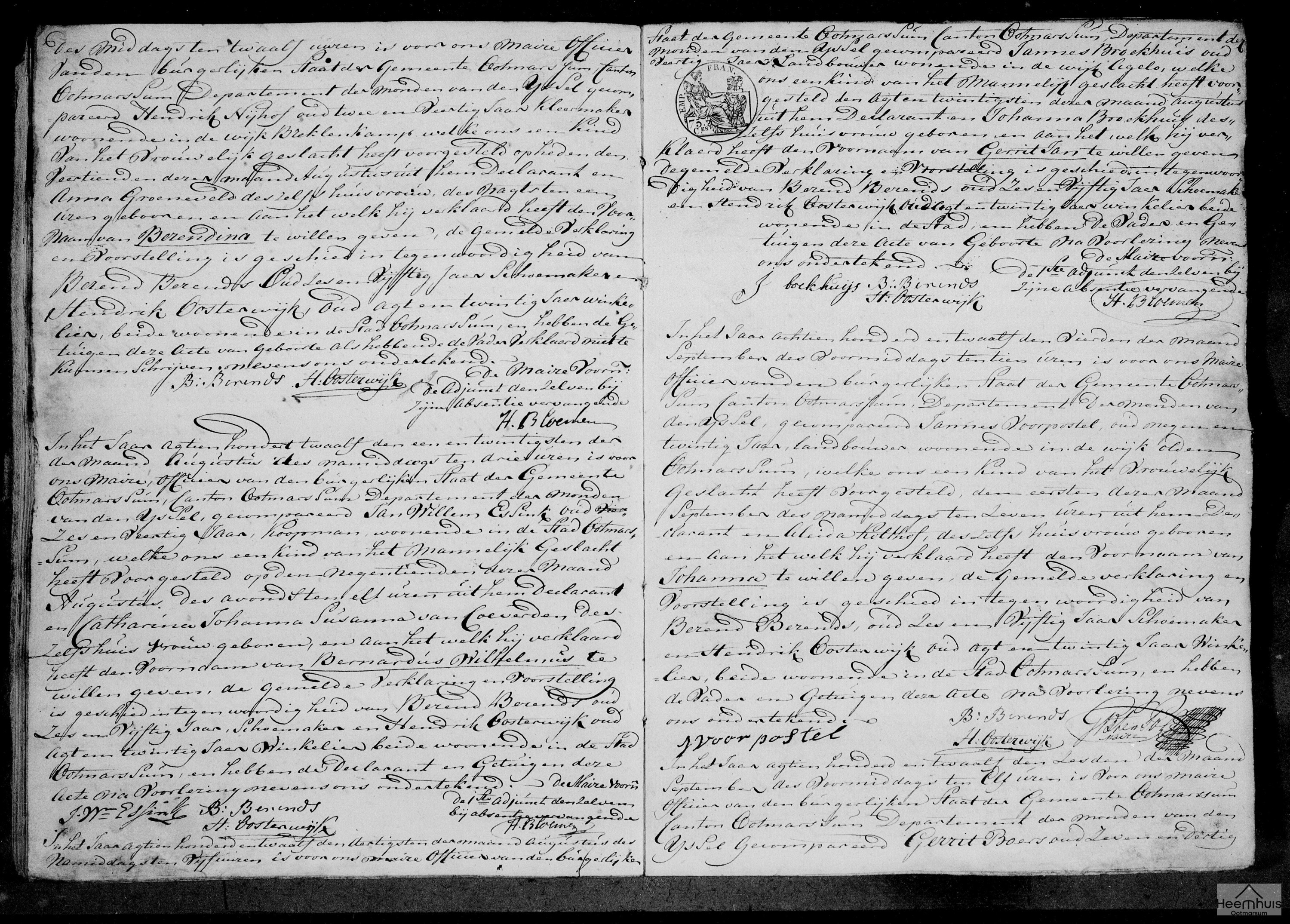 Geboorteakte van Gerrit Jan Broekhuis