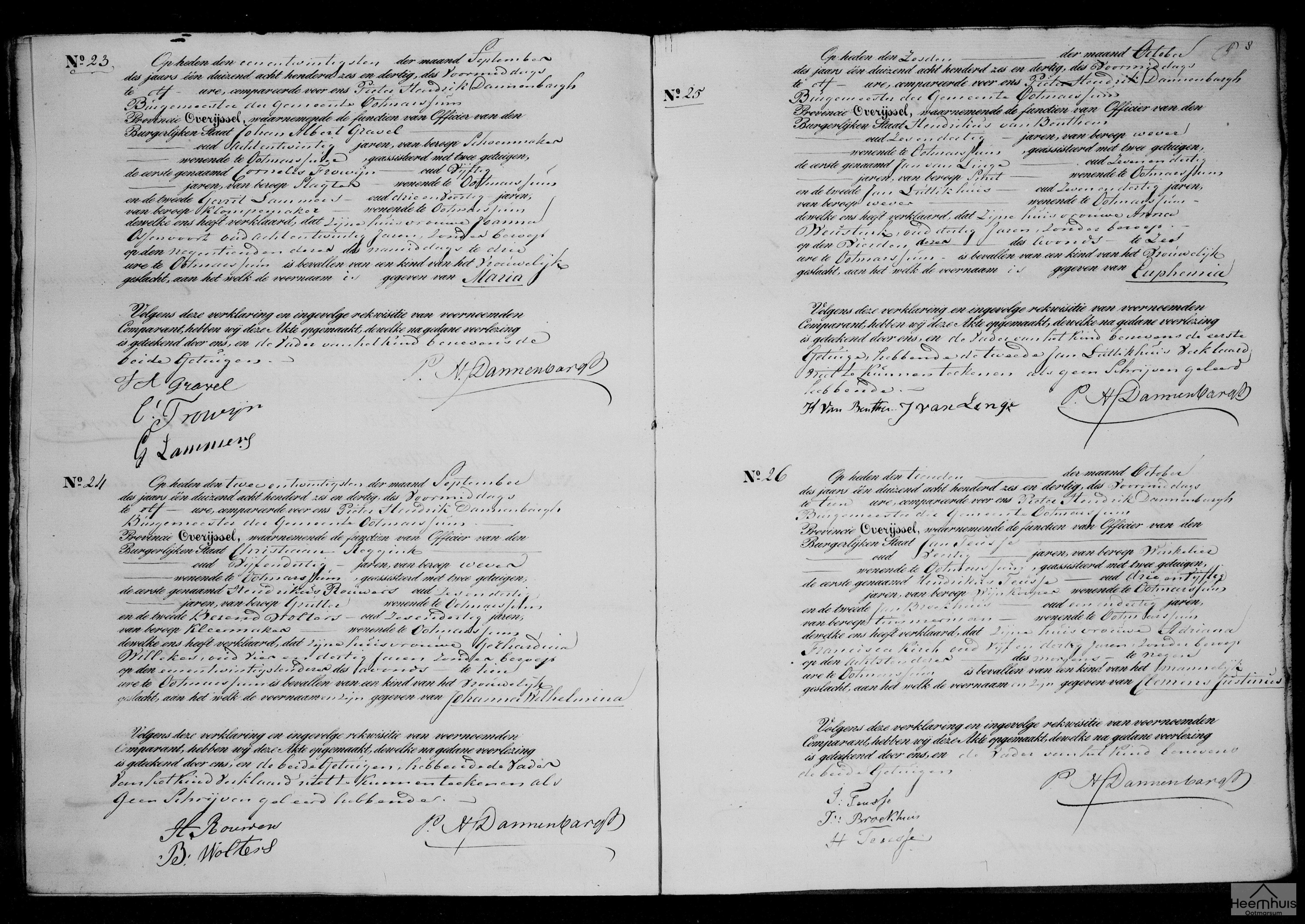 Geboorteakte van Johanna Wilhelmina Steggink