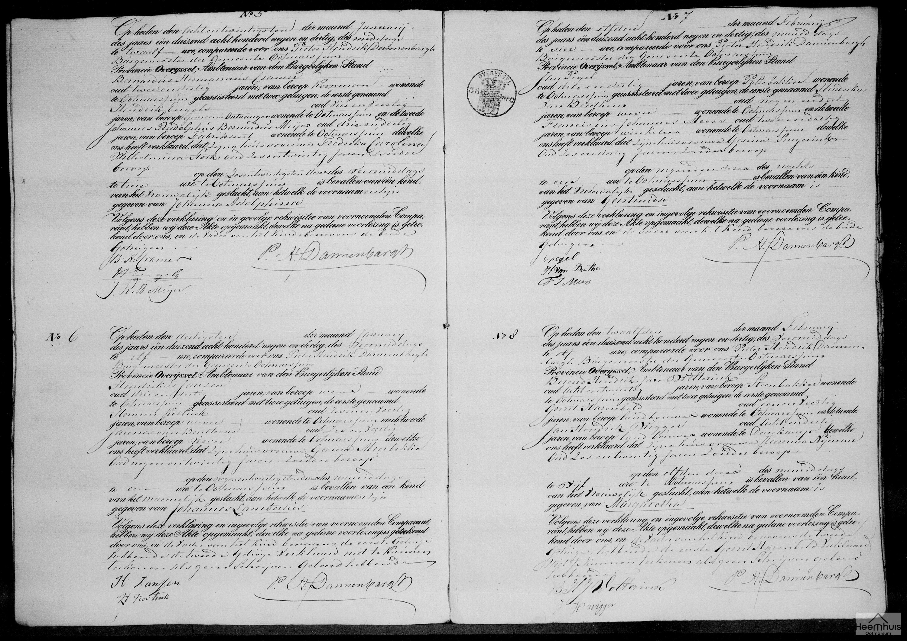 Geboorteakte van Johanna Adolphina Cramer