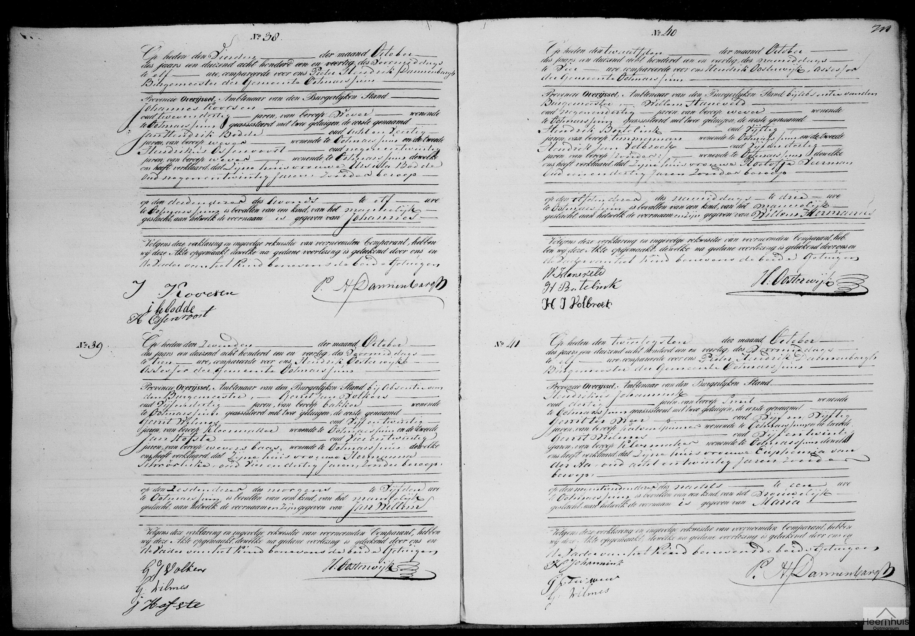 Geboorteakte van Willem Hermanus Haneveld