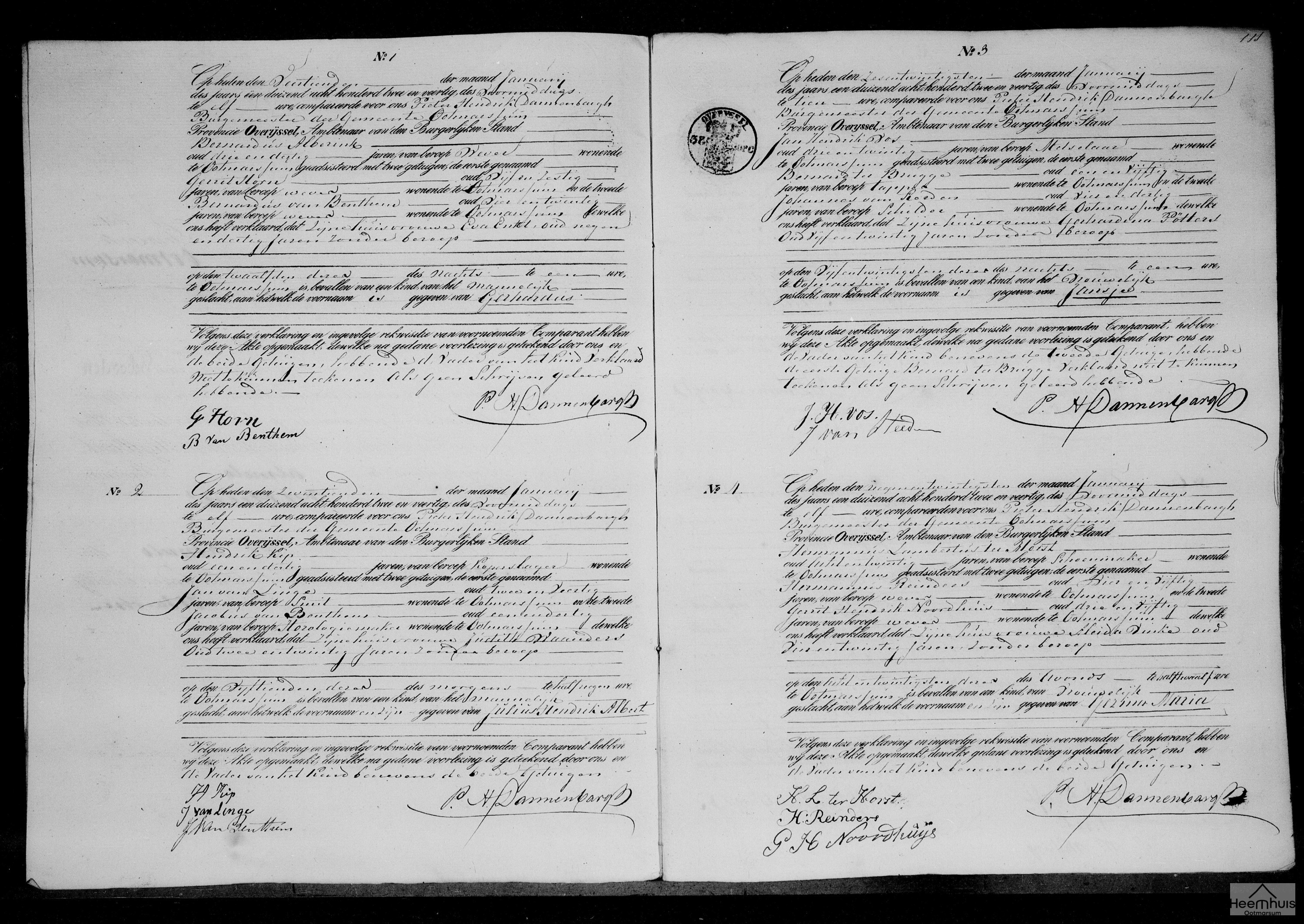 Geboorteakte van Gerhardus Alberink