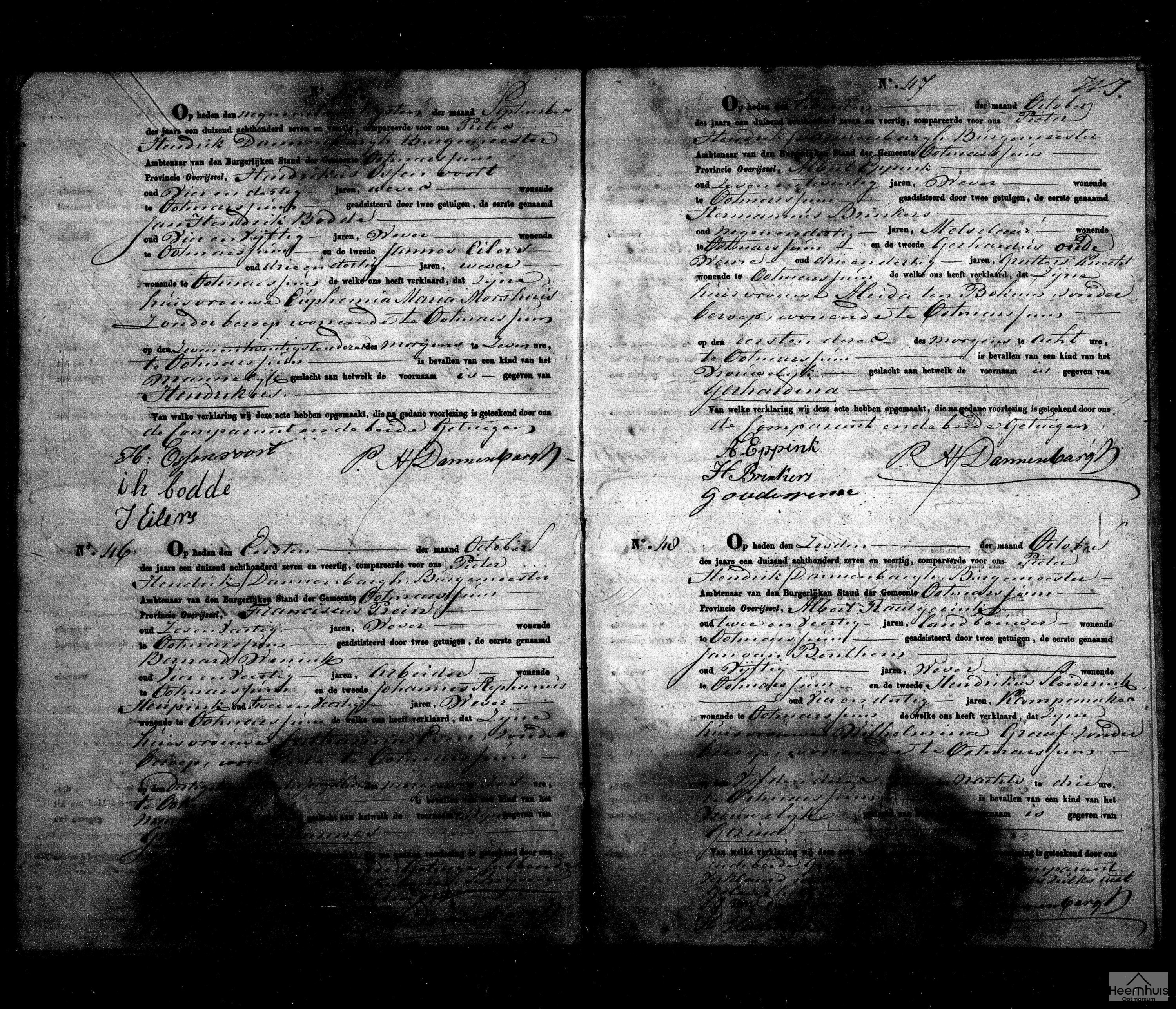 Geboorteakte van Gerhardus Johannes Prein