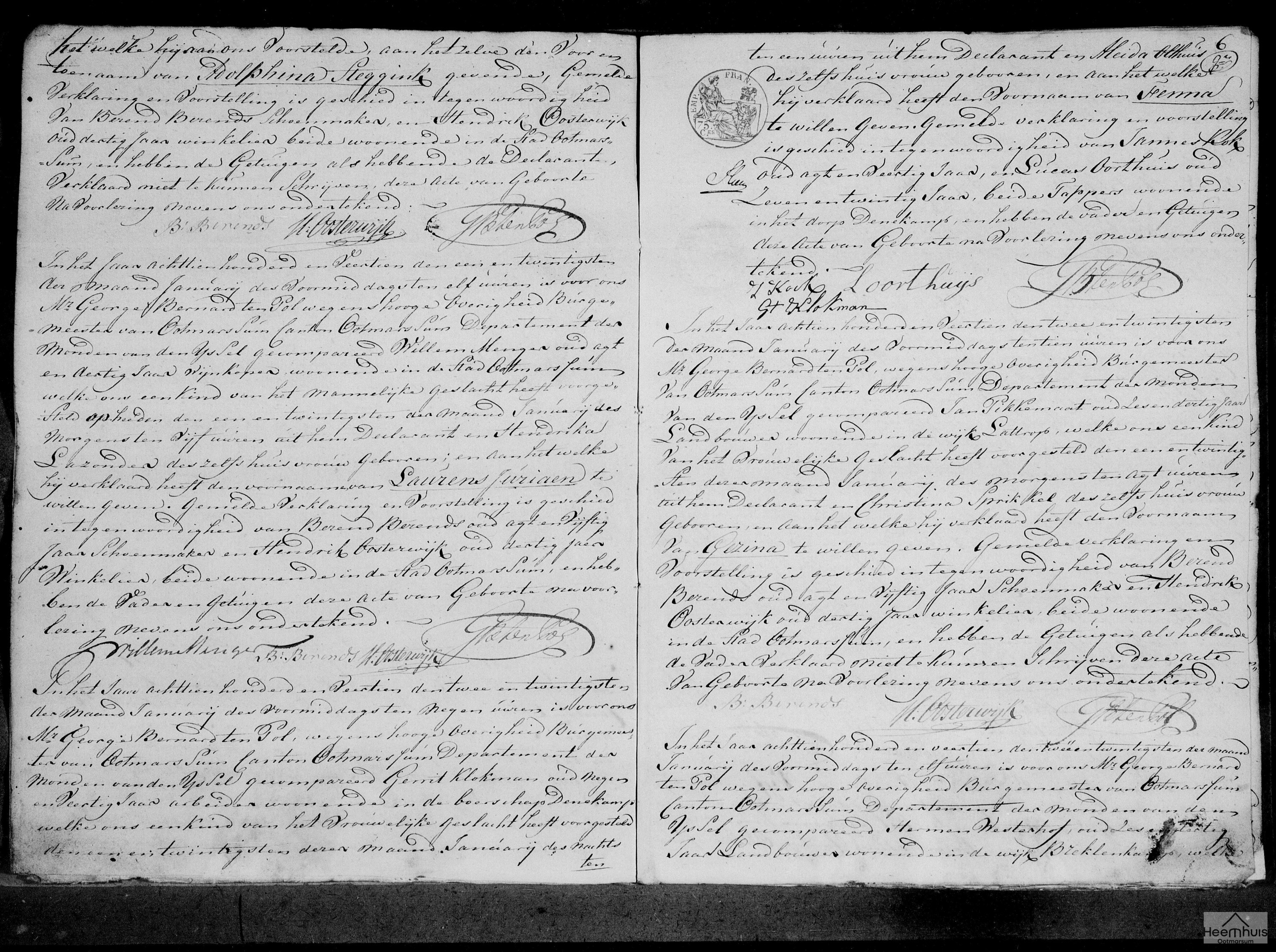 Geboorteakte van Laurens Juriaen Menger