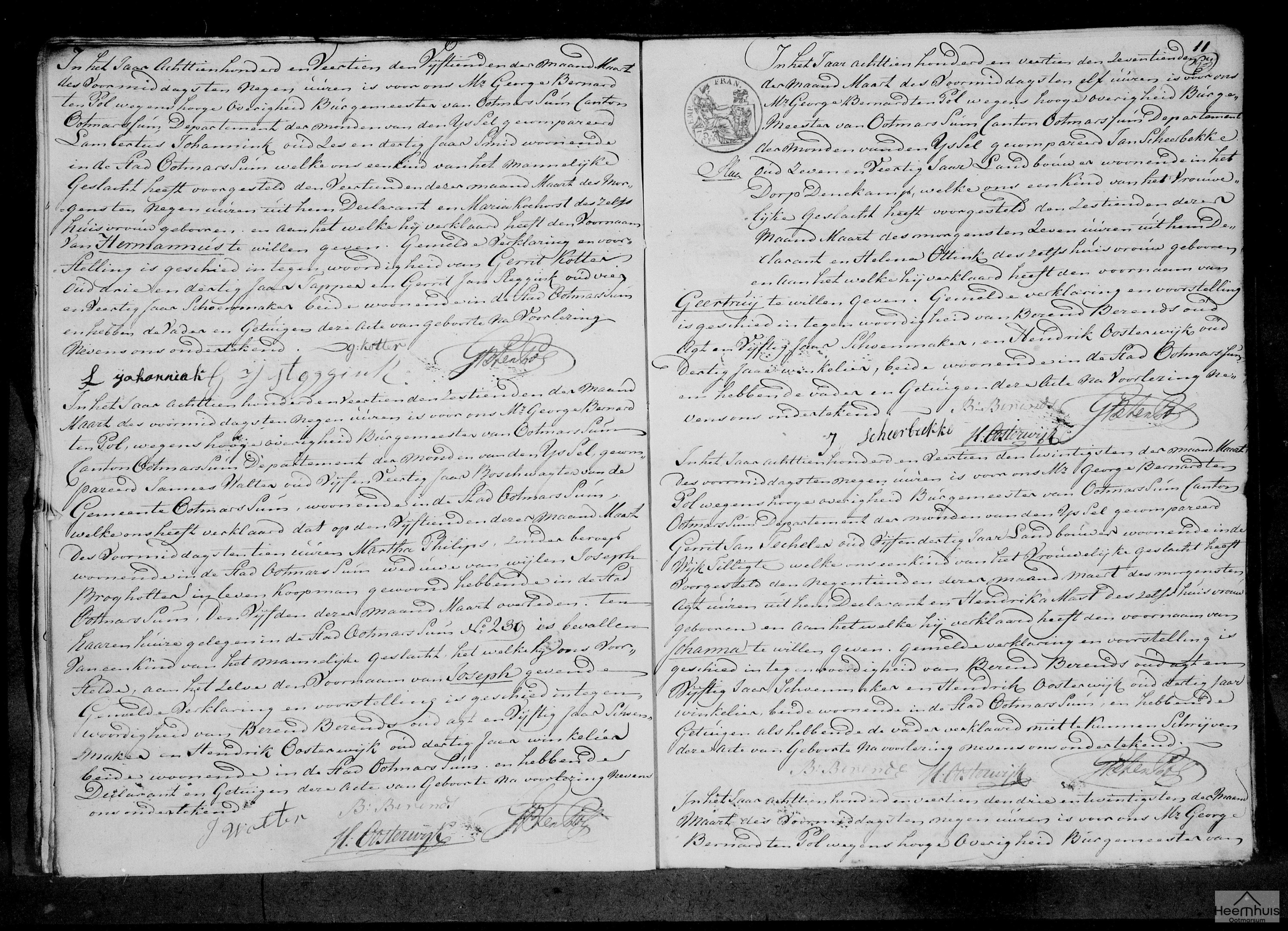 Geboorteakte van Joseph Brogholter