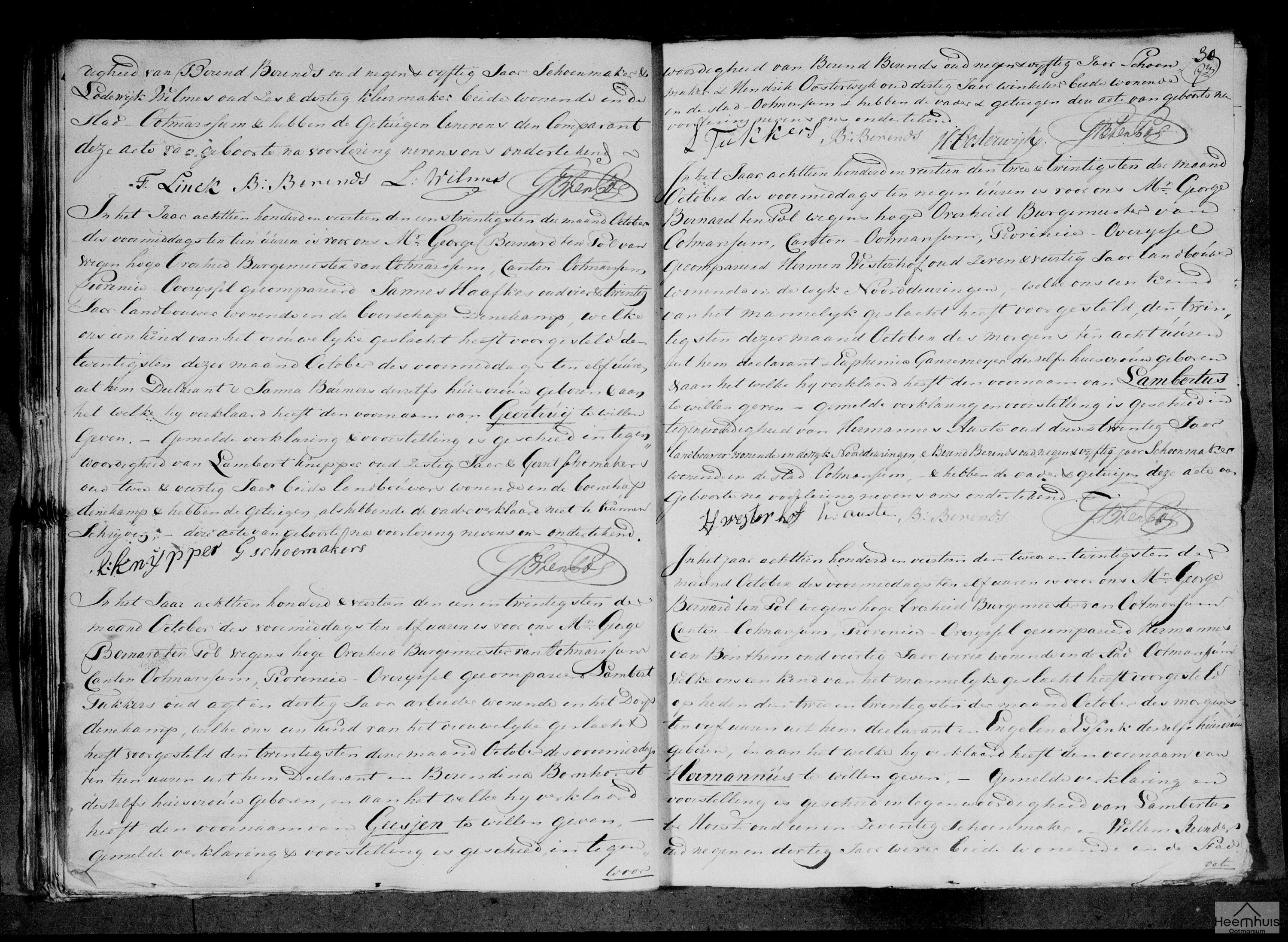 Geboorteakte van Hermannus van Benthem