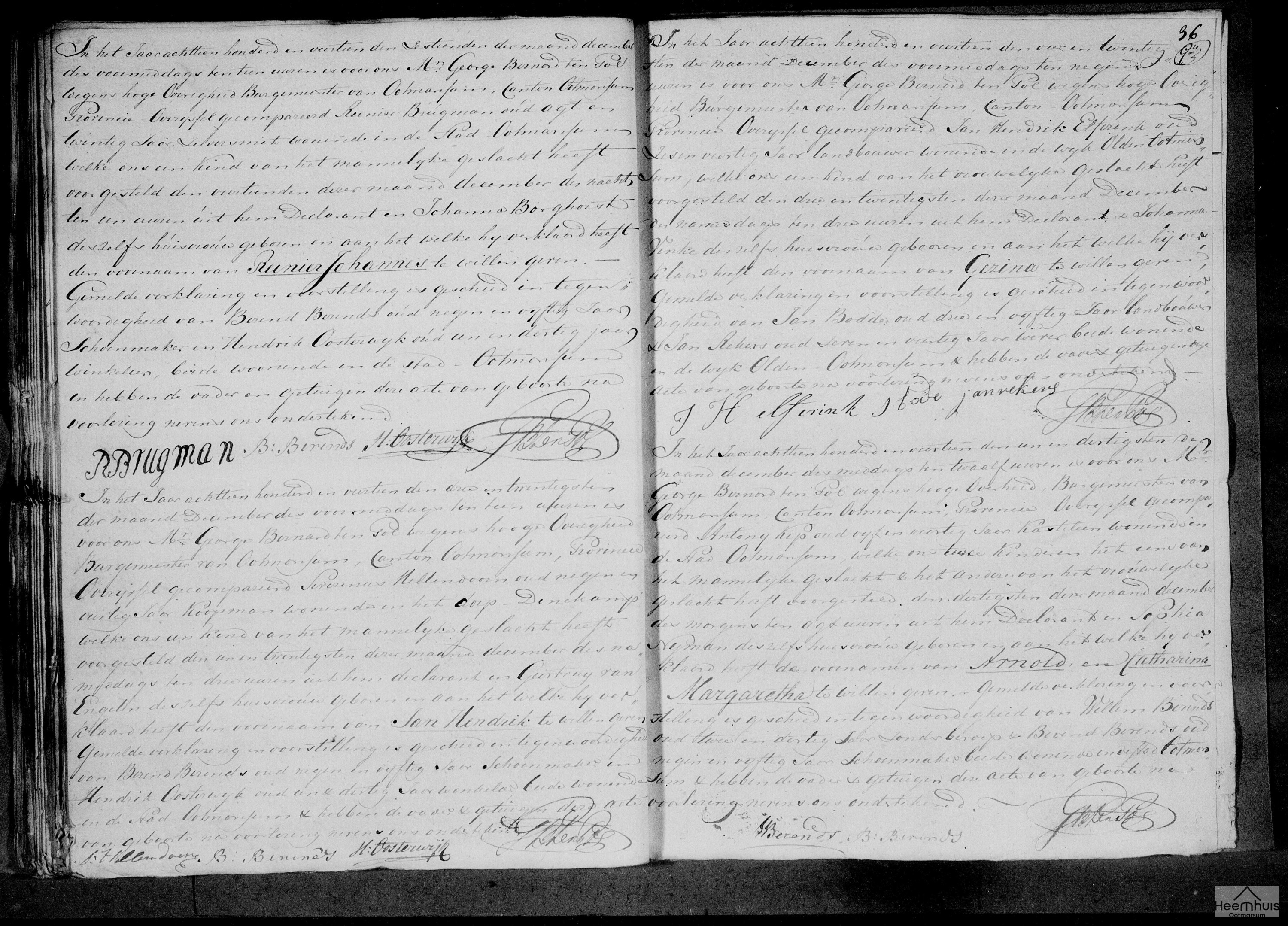 Geboorteakte van Jan Hendrik Hellendoorn