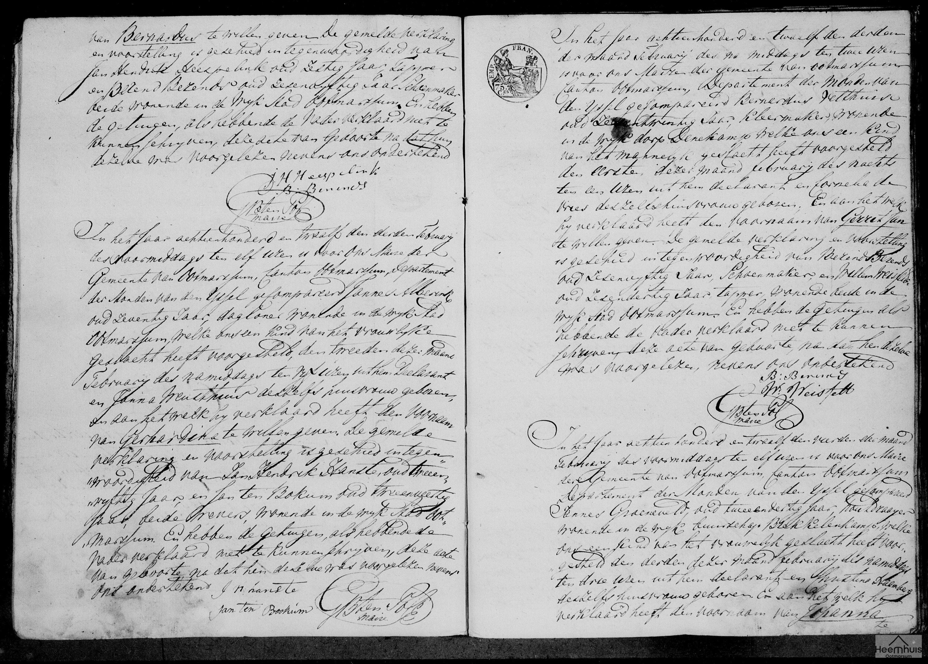 Geboorteakte van Gerrit Jan Velthuis