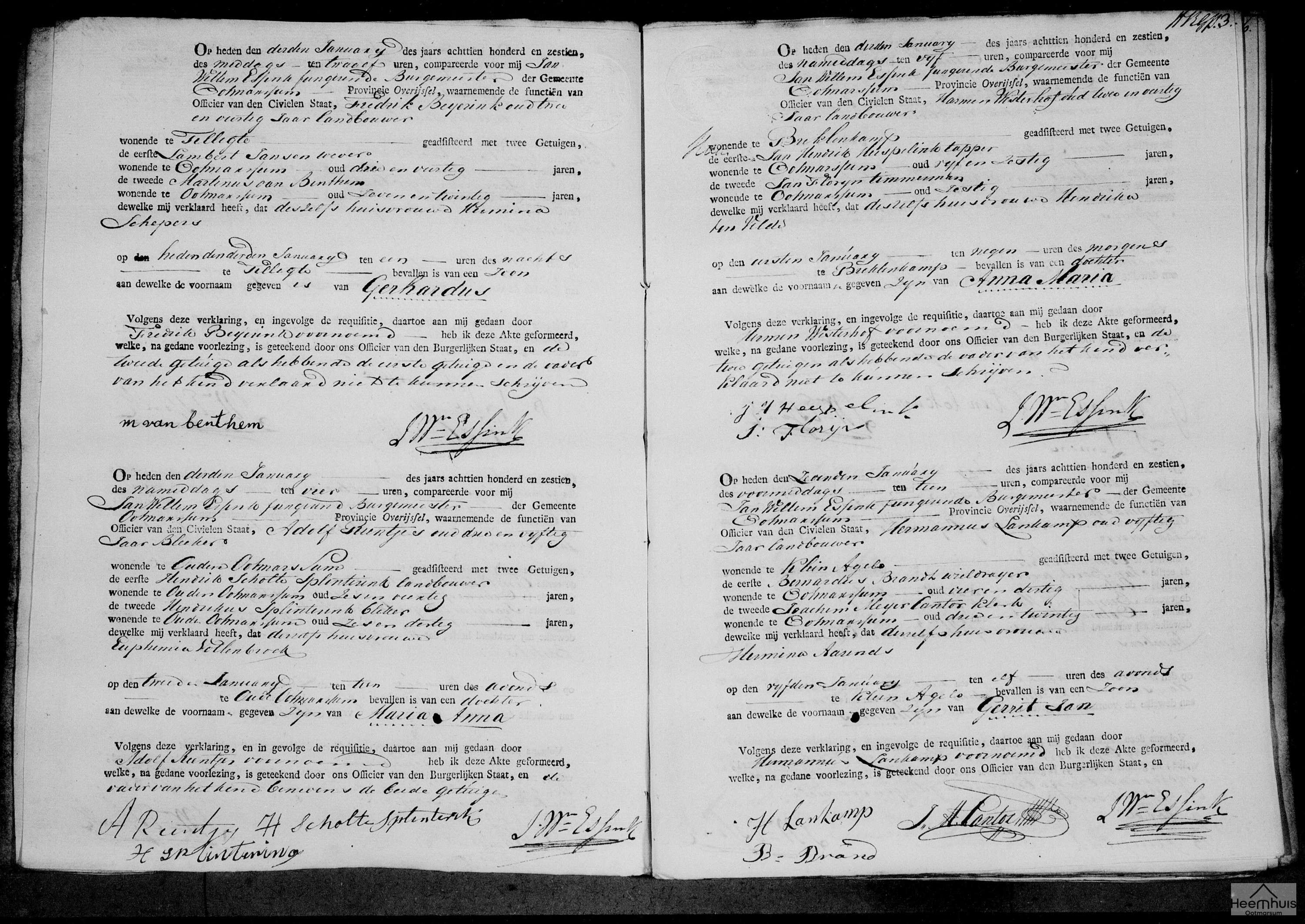 Geboorteakte van Maria Anna Rientjes