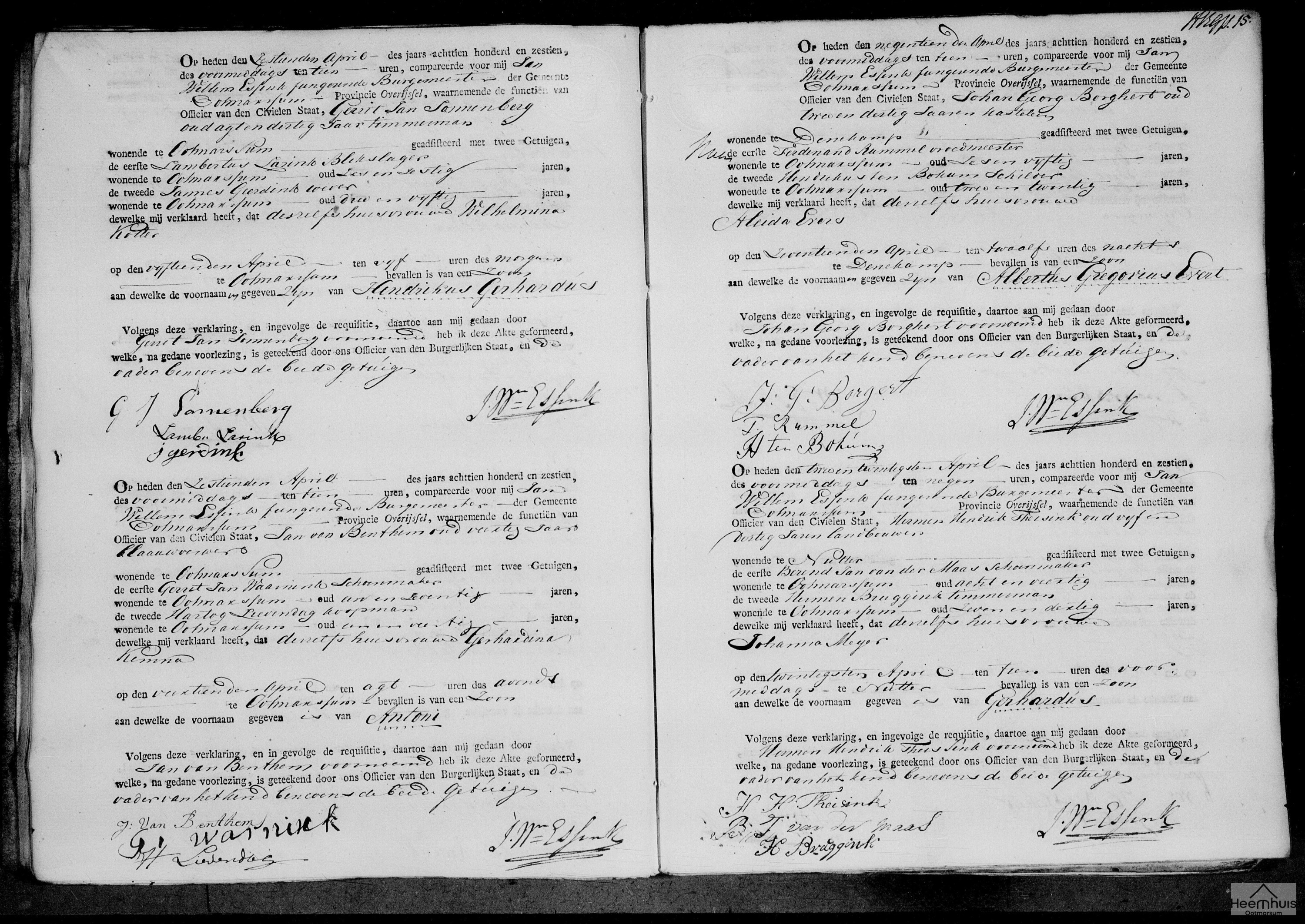 Geboorteakte van Albertus Gregorius Evert Borghert