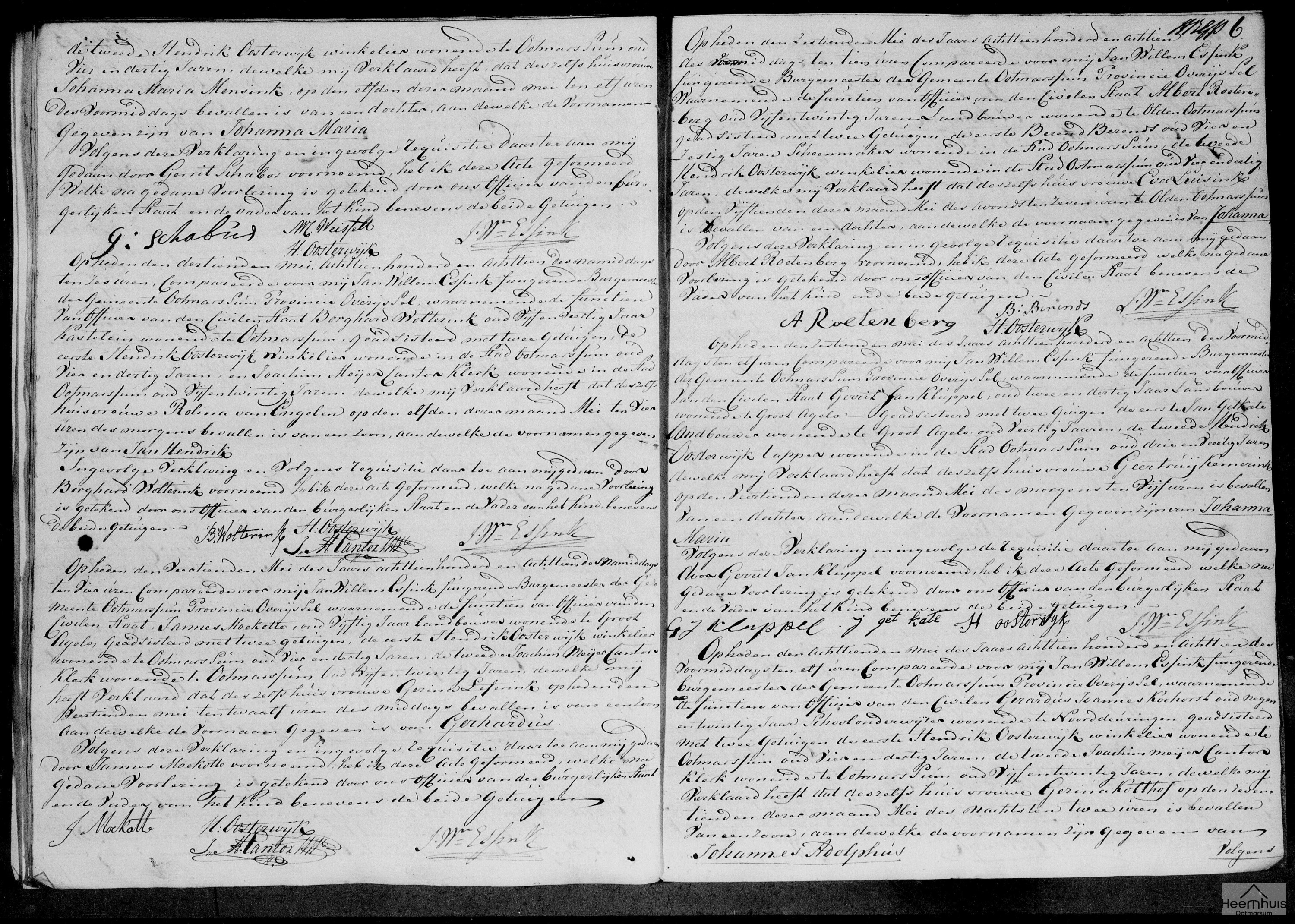 Geboorteakte van Johanna Maria Kluppel