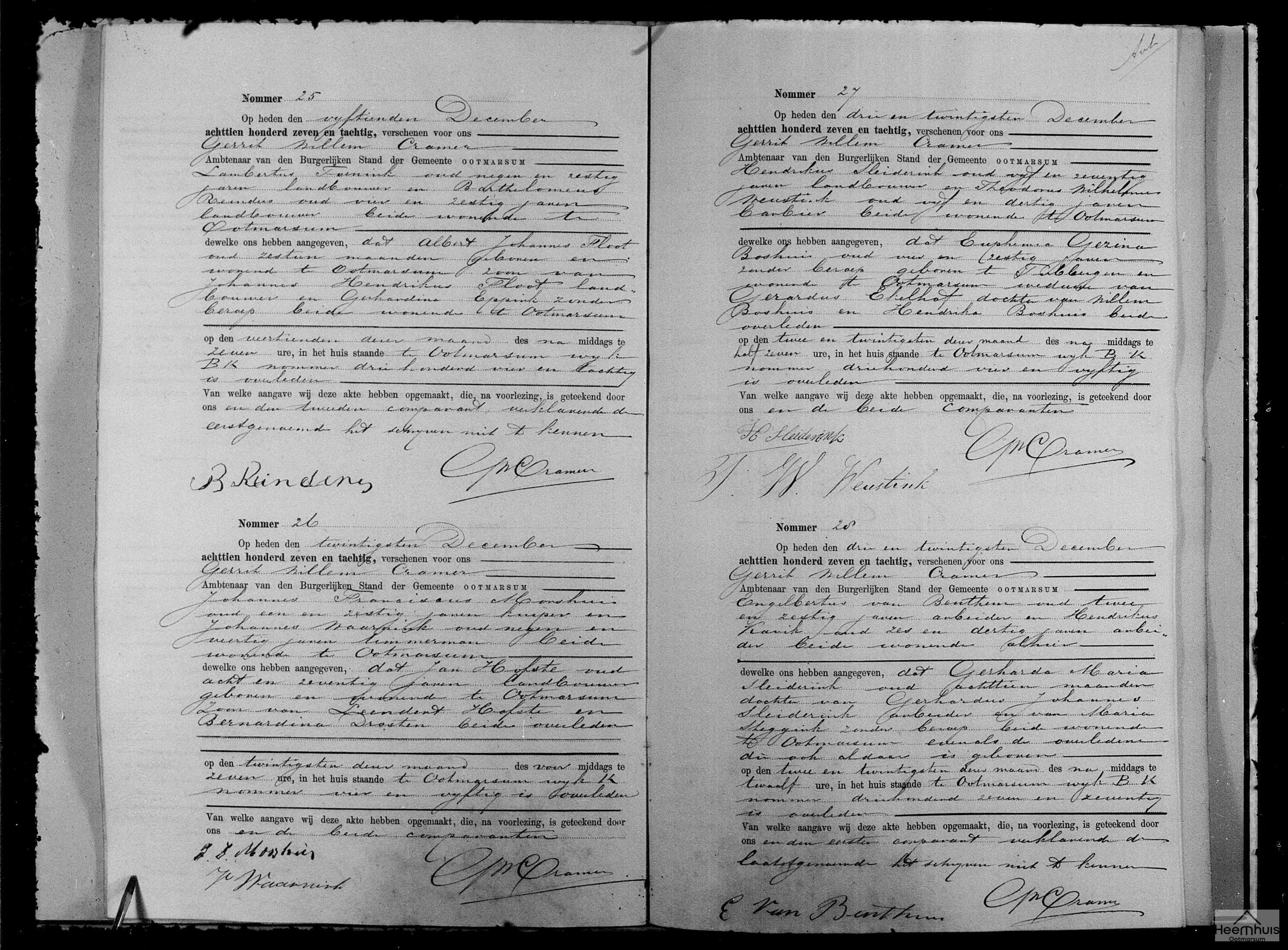 Overlijdensakte van Euphemia Gezina Boshuis