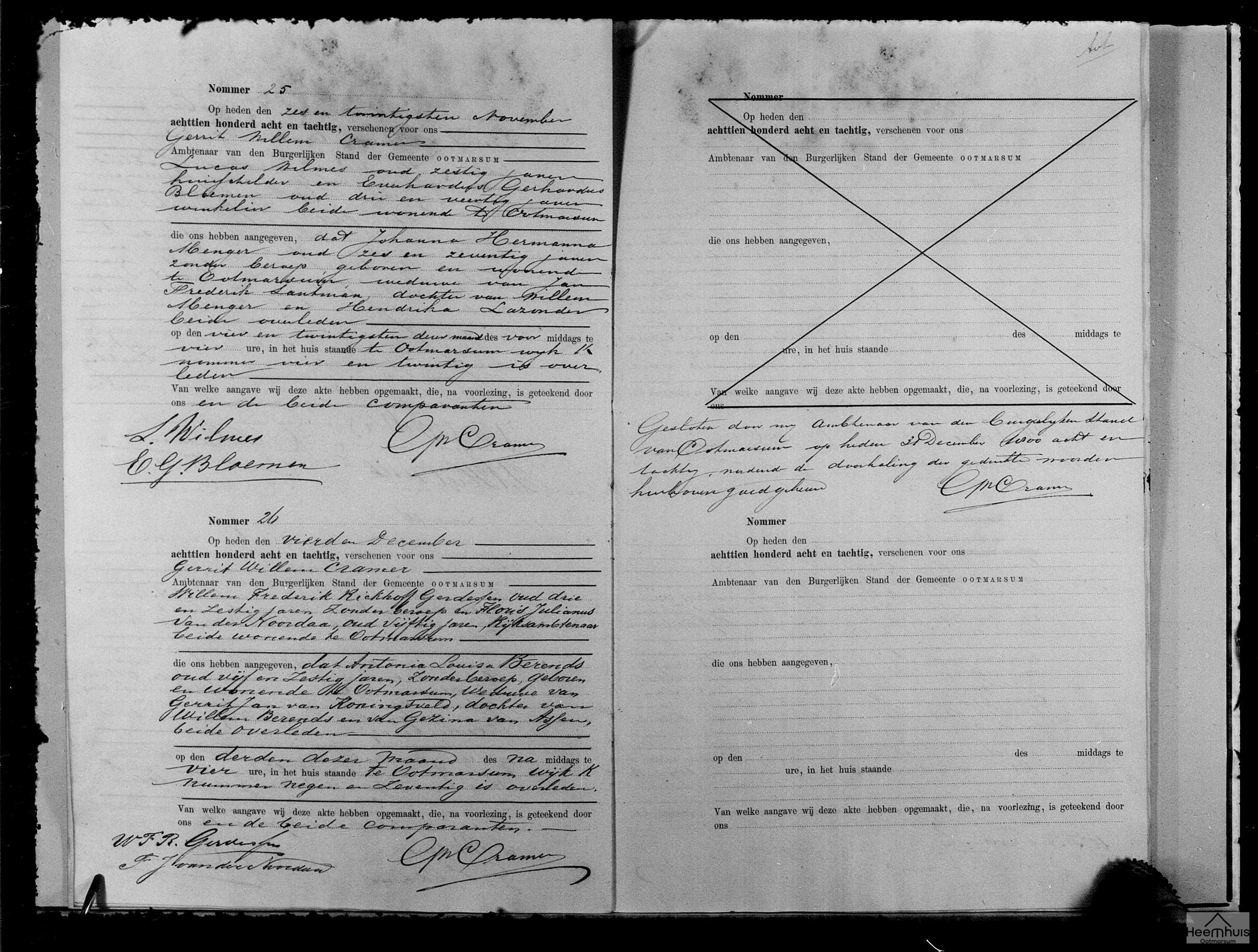 Overlijdensakte van Antonia Louisa Berends