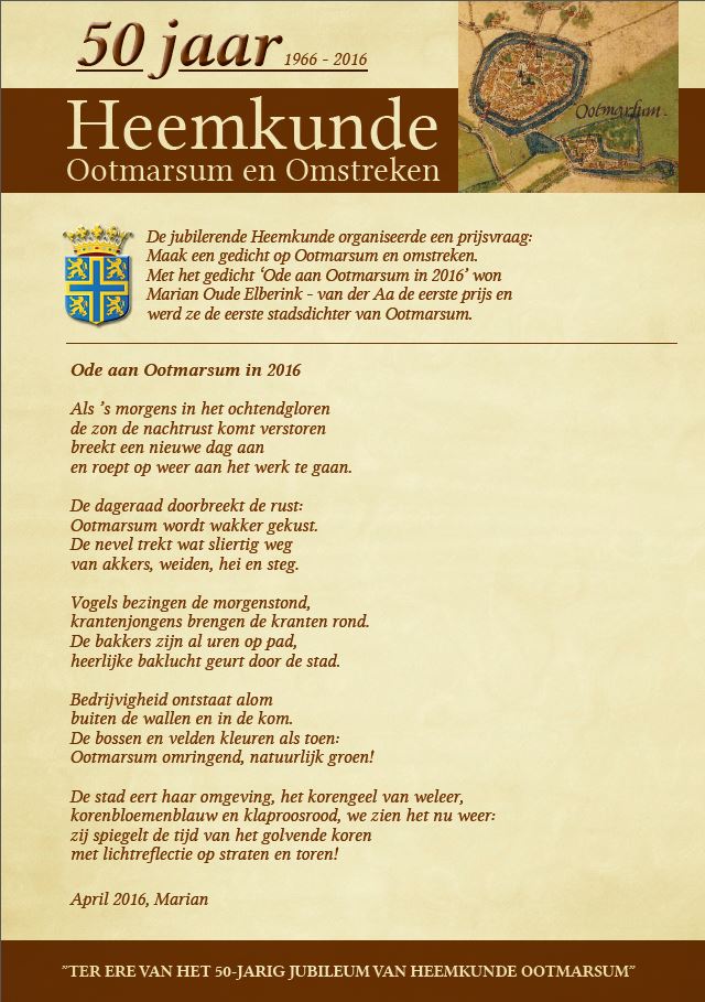 Gedicht Marion oude Elberink